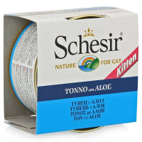 Schesir консервированный корм для котят с тунцом и алоэ 85 гр.
