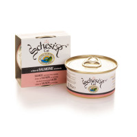 Schesir консервы для кошек  лосось в собственном соку 85гр.