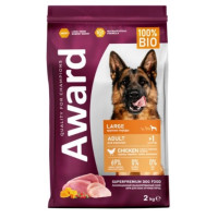 Award Dog корм для взрослых собак крупных пород с курицей и индейкой с добавлением тыквы и шиповника