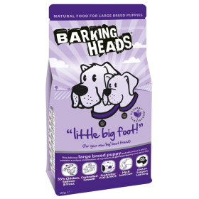 Barking Heads корм для щенков крупных пород с курицей, лососем и рисом «Большелапый малыш»