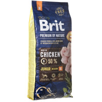 Brit Premium by Nature Junior M сухой корм для молодых собак средних пород 