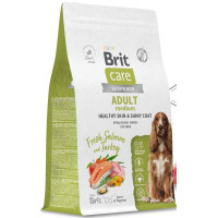 Brit Care Dog Adult Medium Skin&Shiny coat Salmon&Turkey для собак средних пород лосось индейка