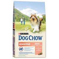 ДОГ ЧАУ Adult Sensitive корм для взрослых собак Сенситив лосось рис