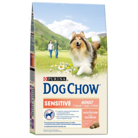 ДОГ ЧАУ Adult Sensitive корм для взрослых собак Сенситив лосось рис
