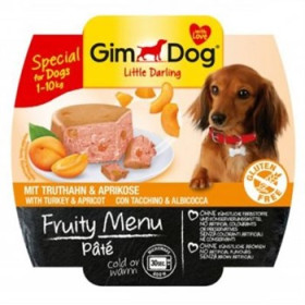 Gimdog Fruity Menu Паштет Индейка и абрикос для собак, 100 гр