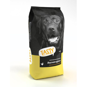TASTY Сухой корм для взрослых собак с курицей