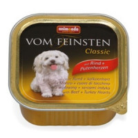 Animonda Консервы VOM FEINSTEN CLASSIC с сердцем индейки и говядиной для собак 150г