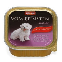 Animonda Консервы VOM FEINSTEN JUNIOR с говядиной и мясом домашней птицы для щенков и юниоров 150г