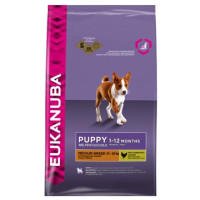 EUKANUBA Dog для щенков средних пород о 12 мес. курица