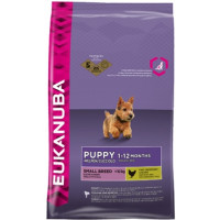 EUKANUBA Dog для щенков мелких пород до 12 месяцев курица