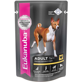 Eukanuba Dog паучи корм для собак курица в соусе 100 г