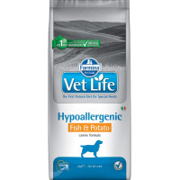 Farmina Vet Life Dog Hypoallergenic Fish & Potato диета для собак при пищевой аллергии