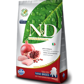 Farmina N&D Dog GF Puppy Chicken & Pomegranate Medium&Maxi корм для щенков средних и крупных пород с курицей и гранатом
