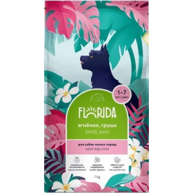Florida Dog Adult сухой корм для взрослых собак малых пород ягненок груша