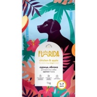 Florida Dog Adult сухой корм для взрослых собак крупных пород курица яблоко