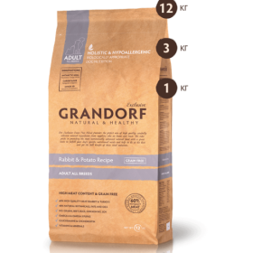 Grandorf All Breeds Rabbit&Potato корм для собак всех пород с кроликом