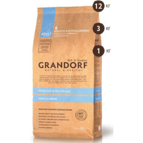 Grandorf All Breeds White Fish&Rice корм для собак всех пород с рыбой и рисом