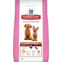 HILLS SP Dog ADULT Small&Miniature сухой корм для взрослых собак декоративных пород ягненок,рис