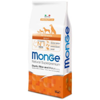 Monge Dog Speciality корм для собак всех пород утка с рисом и картофелем