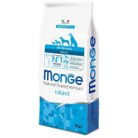 Monge Dog Speciality Light корм для собак всех пород низкоколорийный лосось с рисом