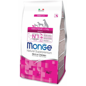 Monge Dog Extra Small корм для взрослых собак миниатюрных пород с курицей 