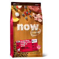 NOW FRESH Dog Корм беззерновой для взрослых собак со свежим мясом ягненка Lamb pork 