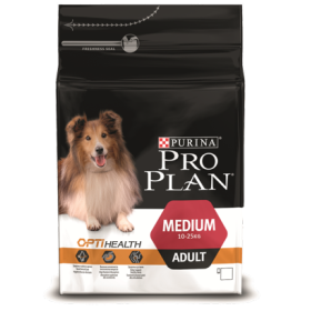 Проплан Dog OPTIHEALTH корм для взрослых собак средних пород курица рис