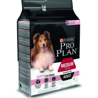 Проплан Dog OPTIDERMA корм для взрослых собак средних пород чувствительная кожа лосось