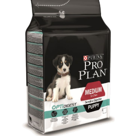 Проплан Dog OPTIDIGEST корм для щенков средних пород чувствительное пищеварение ягненок