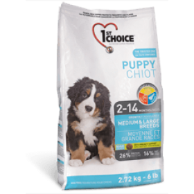 1ST CHOICE сухой корм для щенков средних и крупных пород, курица