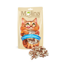 MOLINA Лакомство для кошек Куриный сэндвич 80гр