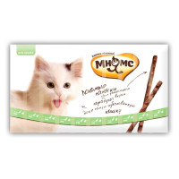 Pro pet мнямс лакомые палочки 13,5 см для кошек с уткой и кроликом 10х5 г