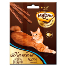 Мнямс Деликатес лакомые палочки 9 см для кошек с камбалой 3х4г