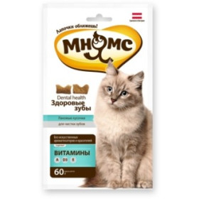 Мнямс Хрустящие подушечки для кошек "Здоровые зубы" 60 гр