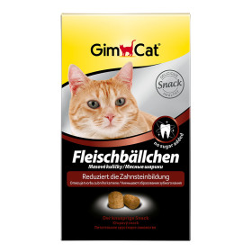Gimcat Шарики мясные для очистки зубов для кошек, 100 гр.