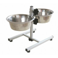 МУХТАР подставка телескопическая с двумя мисками