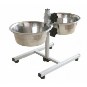 МУХТАР подставка телескопическая с двумя мисками