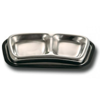 Triol Миска металлическая двойная 0,12*0,14л