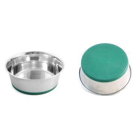 Triol миска утяжеленная "Green" металлическая на резинке 