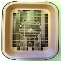 Туалет пластиковый с сеткой для кошек 38*28*6см