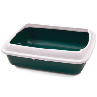 Туалет для кошек прямоугольный с бортом, 505*390*150 мм