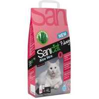 SANICAT наполнитель впитывающий с ароматом алоэ вера 7DAYS 4л 2,7кг 