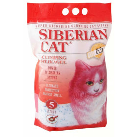 СИБИРСКАЯ КОШКА наполнитель Элит силикагель комкующийся