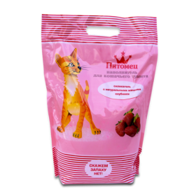 Питомец Наполнитель силикагелевый Клубника 5 л