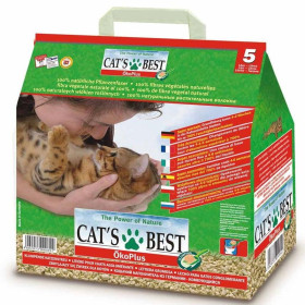 Cat`s Best Eko plus наполнитель древесный комкующийся для кошачьего туалета