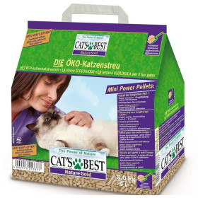 Cat`s Best Nature Gold наполнитель древесный комкующийся для кошачьего туалета